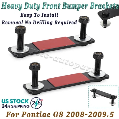 Heavy Duty Front Bumper Bracket Kit For Pontiac G8 2008-2009.5 Sedan No drilling Foto 1 de 4