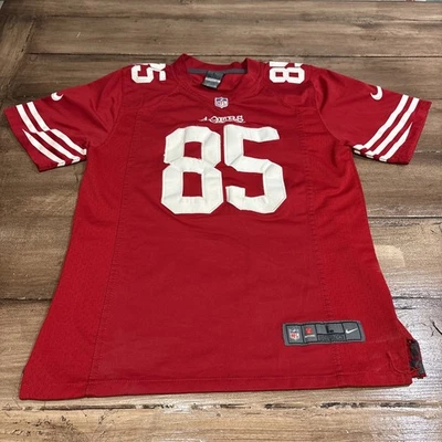 Футболка Nike молодежная L красная Vernon Davis 85 SF 49ers NFL см. описание - Изображение 1 из 4