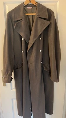 Alt Militär DDR NVA beigebraun Wintermantel a Theater Fundus Ausrüstung Uniform - Bild 1 von 4