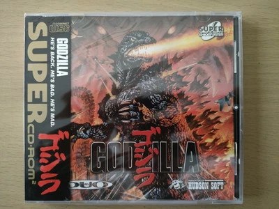 Godzilla English in-game PCE Works PC engine Turbo Duo pceworks - Image 1 of 4