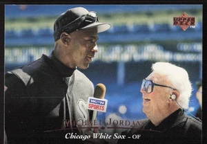 1995 Upper Deck #200 Michael Jordan Chicago White Sox (w/Harry Carry) - Picture 1 of 2