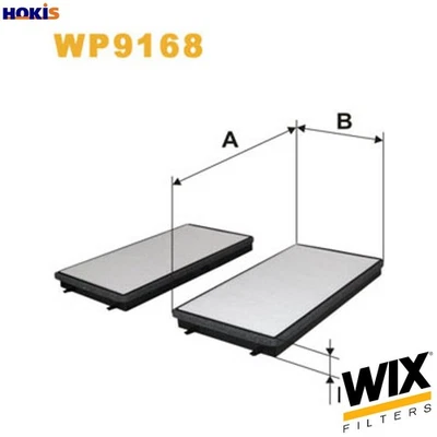 FILTRO AIRE CABINA WP9168 PARA ALPINA ROLLS-ROYCE PHANTOM/VII/Drophead BMW 7/E66 Foto 1 de 4
