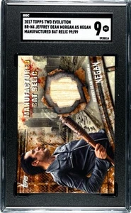 2017 Topps Walking Dead Evolution Negan Bat Relic Walmart Exclusive 99/99 SGC 9 - Picture 1 of 2