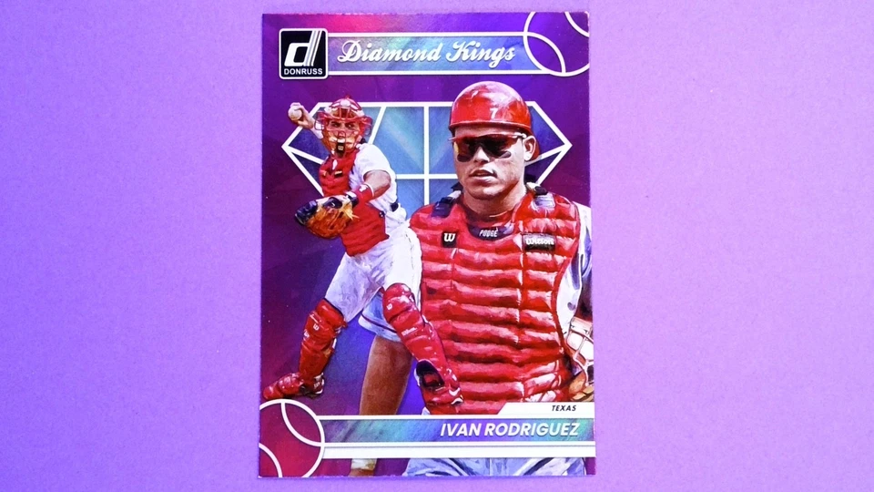 Panini Donruss 2023 - Diamond Kings Ivan Rodriguez #3 Holo púrpura Foto 1 de 1