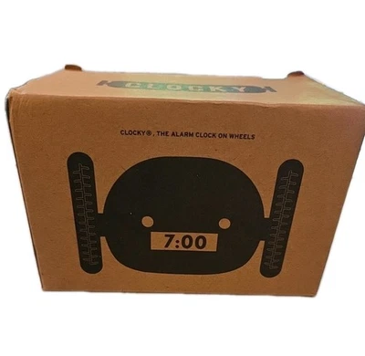 NEW Black Clocky Alarm Clock on Wheels Run Away Alarm Clock - Image 1 of 3