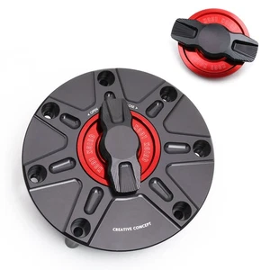 Red NIMBLE Rapid Release Fuel Cap For CBR1000RR Fireblade 04- 08 09 10 11 12 13 - Picture 1 of 6