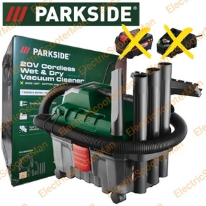 Parkside 20V Cordless Wet & Dry Vacuum Cleaner - Bare Unit No Battery & Charger - Picture 1 of 13