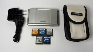 Nintendo DS console FAT FUNZIONANTE grigia con 5 giochi + CUSTODIA - Foto 1 di 3