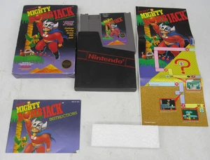 MIGHTY BOMB JACK HANGTAB CIB w/ RARE POSTER MAP NINTENDO NES TESTED FAST SHIP - Picture 1 of 17