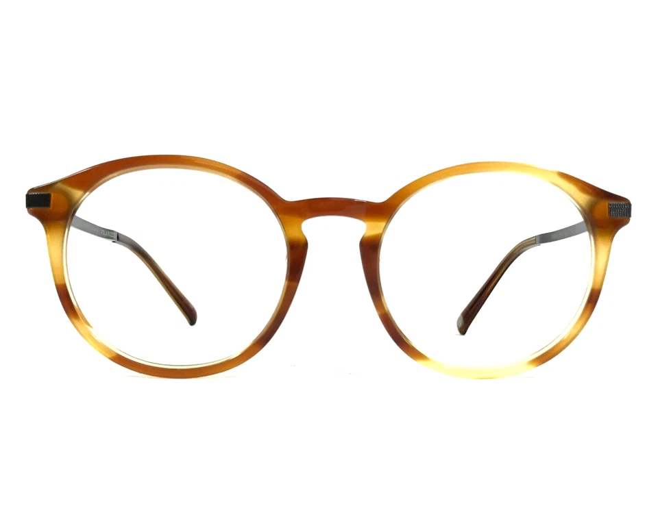 Monturas de gafas Ted Baker TMS094 HRN marrón cuerno gris borde completo redondo 51-20-140 Foto 1 de 4