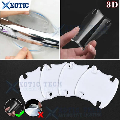 3D Clear Thick Door Handle Scratch Protector Sticker Sheet For Dodge Challenger - Image 1 of 4