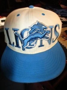 Casquette snapback réglable blanche avec logo bleu Bill DETROIT LIONS OSFA New Era 9Fifty - Photo 1 sur 6