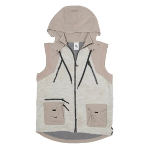 NIKE Utility Mens Waistcoat Grey Wool Hooded S - Picture 1 of 6