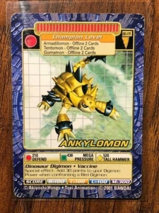 DIGI-BATTLE ARMOR DIGIMON CARD - BOOSTER SERIES 4 - BO-178 ANKYLOMON - Picture 1 of 2