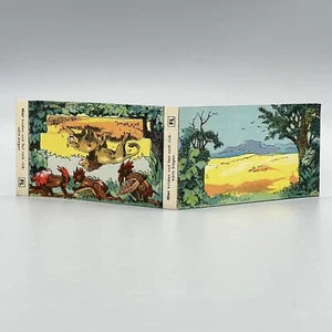 VTG 1930s AFRICANS HUNTING LIONS DIORAMA Folding TRADE CARD Germany ADVERTISING - Picture 1 of 12