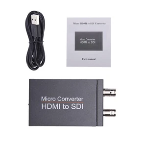 Micro HDMI to SDI Converter Adapter SDI Display 2.970Gbit/s BNC Output USB Cable - Picture 1 of 5