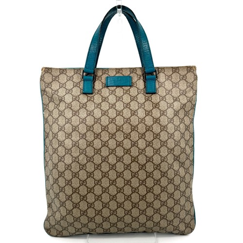 GUCCI GG modello tote bag borsa a mano tote bag tela rivestita autentica
