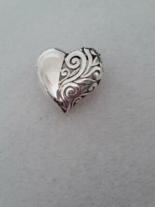 Stunning Beautifull Sterling Silver Heart Pendant - Picture 1 of 4