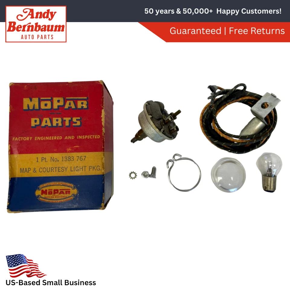 1951-1952 Dodge Wayfarer Coronet карта и любезность лампа пакет 1383767 новый из старых запасов. - Изображение 1 из 4