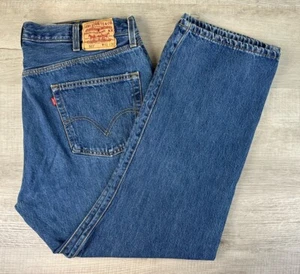 Levi’s 501 Jeans 100% Cotton Blue Denim VTG 90s Y2K Mens 42X30 (Actual 40X29) - Picture 1 of 20