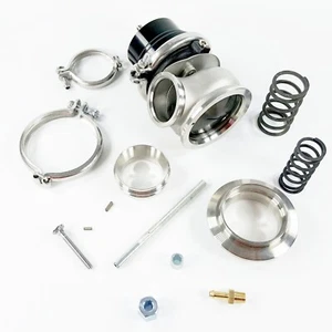 Adjustable 60mm External Turbocharger Wastegate V-band Outlet Flange Air Fitting - Picture 1 of 5