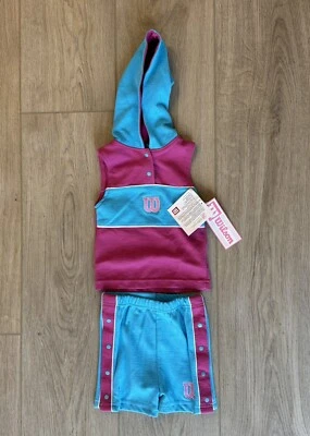 Маленькие девочки розовый и синий новый с Ярлыками Wilson теннис наряд бак + шорты размер 24 Mo - Изображение 1 из 4