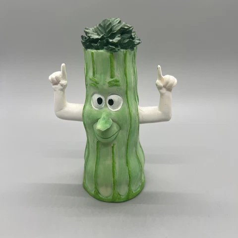 MiLB Wilmington DE Blue Rocks Mascot Mr. Celery 4.75" Bobblebody Figurine Cover