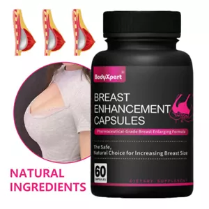Breast Enhancement & Estrogen Supplement Bigger Bust Women Female Chest 60 Caps - Picture 1 of 7
