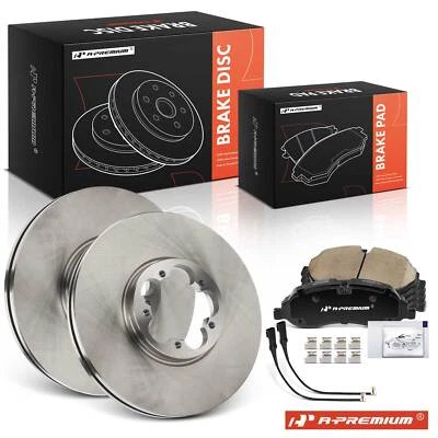 Rotor de freno de disco y pastillas de freno delanteras A-Premium para Ford Transit-150 250 2015-2021 Foto 1 de 4