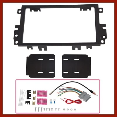Double DIN Car Radio Stereo Dash Kit Wire Harness For Chevy GMC Pontiac Suzuki - Image 1 of 4