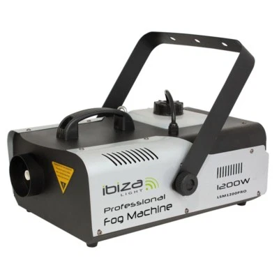 MACCHINA DEL FUMO 1200W DMX RADIOCOMANDO TEMPORIZZATORE IBIZA PRO SMOKE MACHINE - Immagine 1 di 4