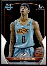 2022-23 Bowman Chrome University Avery Anderson Oklahoma State Cowboys #60