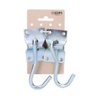 Holder Edm Hook For Hanging Up Hammock Silver 70 X 45 Mm (2 Units) NUOVO