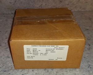 Ulbrich Preciscion Filo Piatto Acciaio Inox 304V 0.001"x 5000ft SCATOLA da 32 NUOVO - Foto 1 di 12