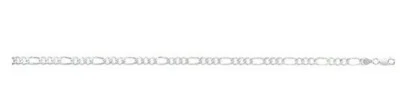 Argento Sterling Catena Figaro Massiccio Britannico Fatto Fully Marchiato - Immagine 1 di 3
