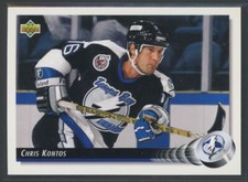 1992-93 Upper Deck Chris Kontos Rookie Tampa Bay Lightning #502