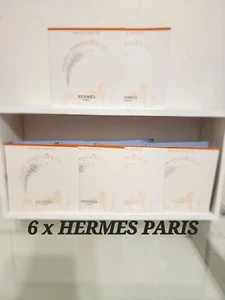 Hermes EAU DES MERVEILLES EDT Spray Sample Vial 0.06 oz/2 ml New On Card x 6 - Picture 1 of 6