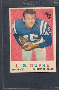 1959 Topps #163 L.G. Dupre Colts EX *1348