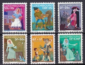LUXEMBOURG #B252-B257 MNH FAIRY TALES FROM LUXEMBOURG (1966) - Picture 1 of 1