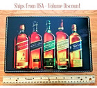 Johnnie Walker Tin Sign Scotch Whisky Whiskey Scotch Red Green Black Blue Label