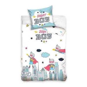 Set letto singolo copripiumino + federa ufficiale Super Boy cotone 4396 - Imagen 1 de 1