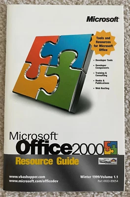 Microsoft Office 2000 Resource Guide Winter 1999 Developer Tools Booklet - Image 1 of 4