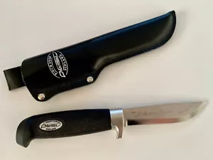 Marttiini Finland Jagdmesser mit 420 Edelstahlklinge, Kratongriff, Lederscheide - Bild 1 von 3