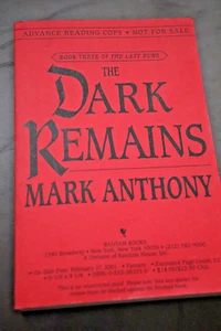 Die letzte Rune Ser.: The Dark Remains von Mark Anthony Vorabkopie - Bild 1 von 4