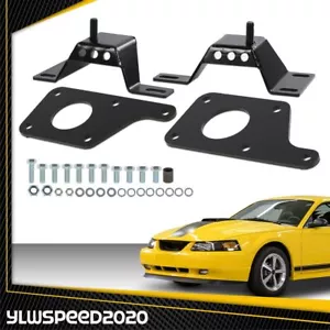 Fit For 1979-04 Adapter Plates w/ 4.6L Solid Mounts Mustang LS1 5.3L Engine Swap - Bild 1 von 12