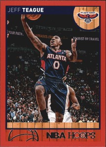 2013-14 Hoops Red Atlanta Hawks Basketball Card #178 Jeff Teague