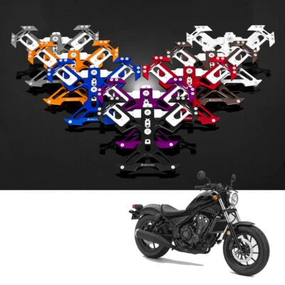 Motociclistas CNC de aluminio con soporte de licencia trasera para Honda Rebel 500 2017-2019 Foto 1 de 4