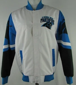 Carolina Panthers NFL Men's Button up Bomber - Picture 1 of 5
