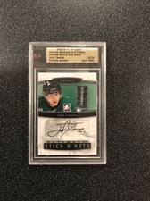 JOHN TAVARES 2008-9 In The Game Ultimate Memorabilia STICK AUTO SN#/7500