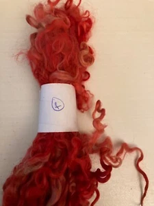 hand dyed curly wool locks - Picture 1 of 6